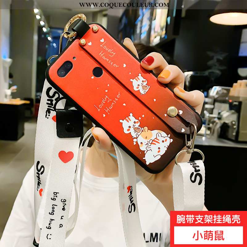 Étui Xiaomi Mi 8 Lite Fluide Doux Petit Coque, Coque Xiaomi Mi 8 Lite Silicone Téléphone Portable Bl
