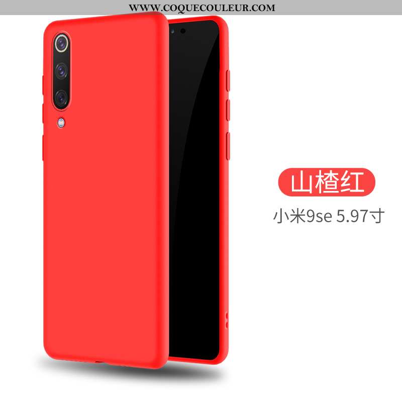 Coque Xiaomi Mi 9 Se Personnalité Vent Silicone, Housse Xiaomi Mi 9 Se Créatif Tout Compris Rouge