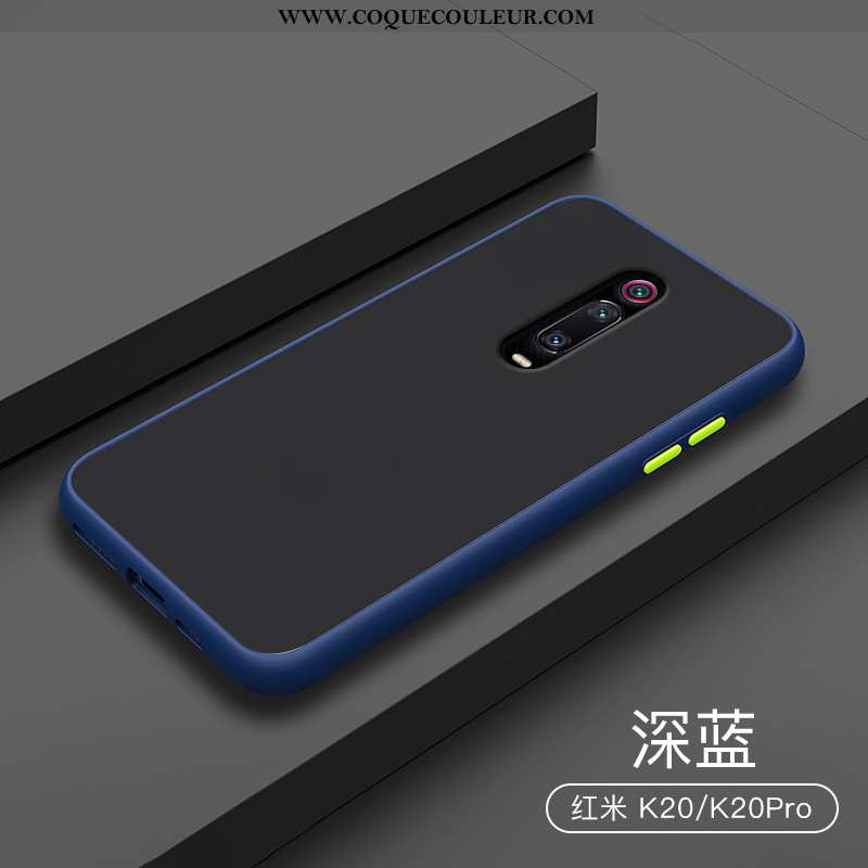 Étui Xiaomi Mi 9t Créatif Transparent Délavé En Daim, Coque Xiaomi Mi 9t Silicone Incassable Bleu Fo