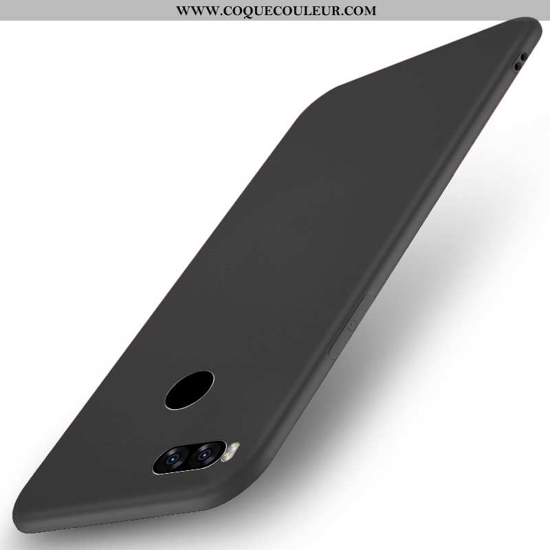 Étui Xiaomi Mi A1 Silicone Petit Téléphone Portable, Coque Xiaomi Mi A1 Protection Noir Rose