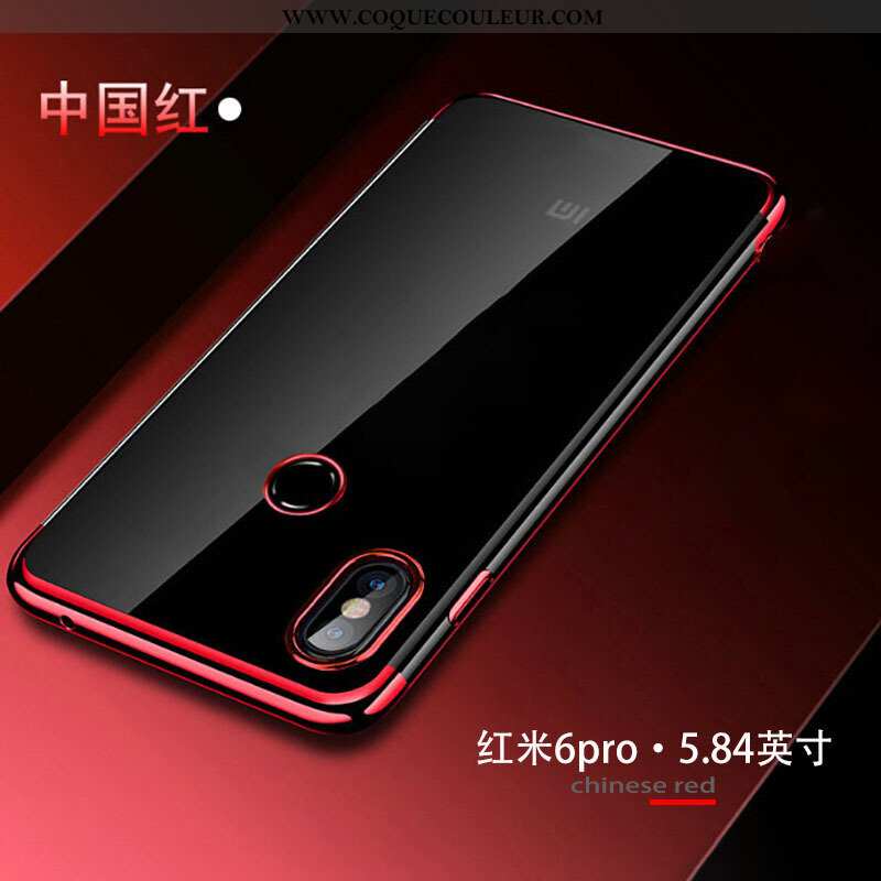 Étui Xiaomi Mi A2 Lite Protection Petit Téléphone Portable, Coque Xiaomi Mi A2 Lite Transparent Plac