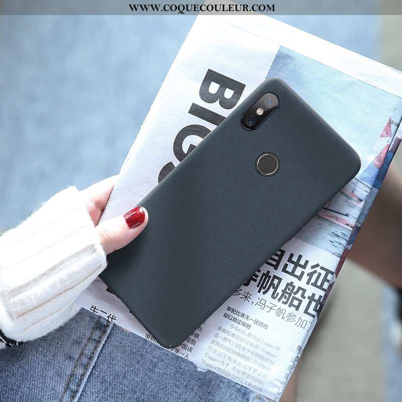 Housse Xiaomi Mi A2 Ultra Téléphone Portable Net Rouge, Étui Xiaomi Mi A2 Tendance Simple Bleu