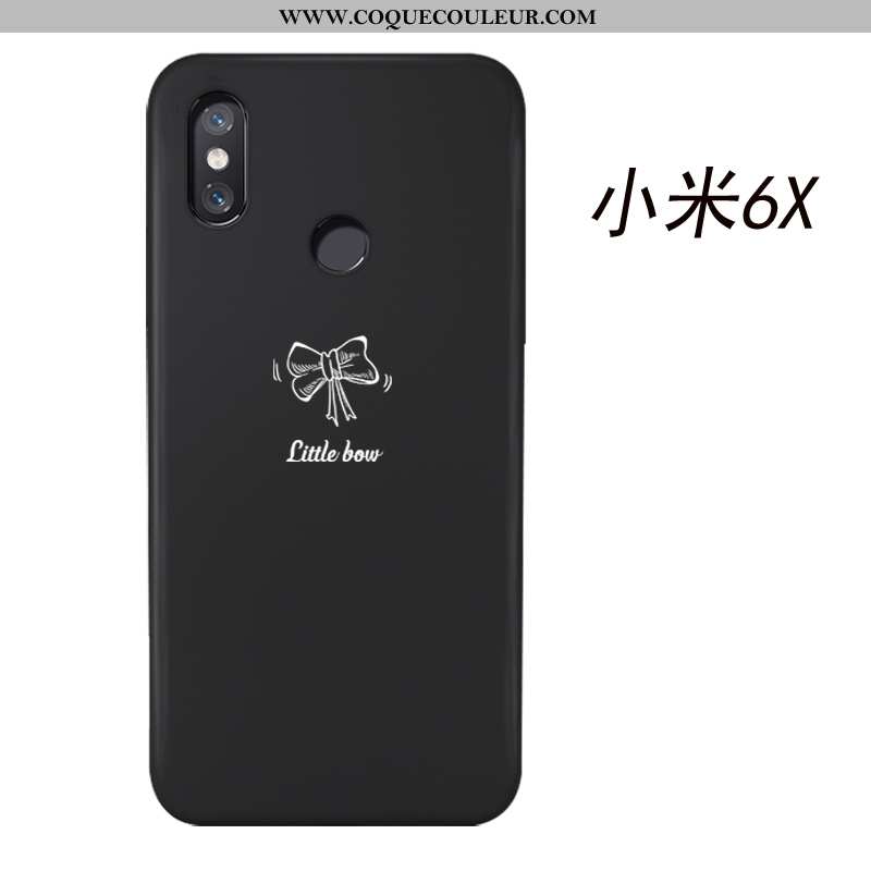 Coque Xiaomi Mi A2 Tendance Téléphone Portable, Housse Xiaomi Mi A2 Créatif Modèle Noir