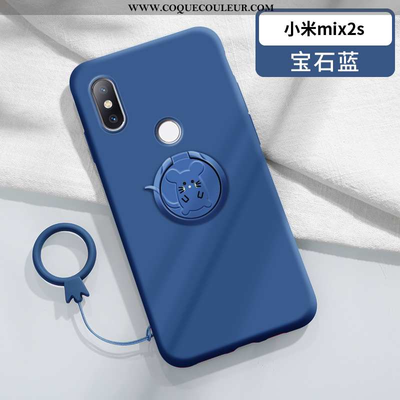 Coque Xiaomi Mi Mix 2s Protection Magnétisme Légère, Housse Xiaomi Mi Mix 2s Personnalité Anneau Ble