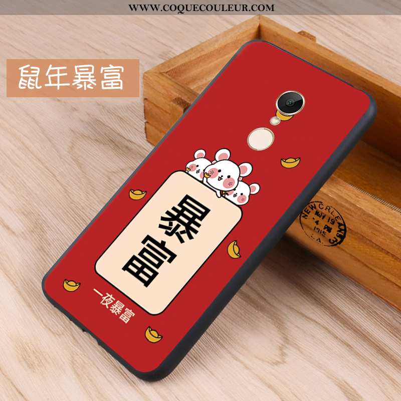 Étui Xiaomi Redmi 5 Protection Fluide Doux Petit, Coque Xiaomi Redmi 5 Délavé En Daim Téléphone Port