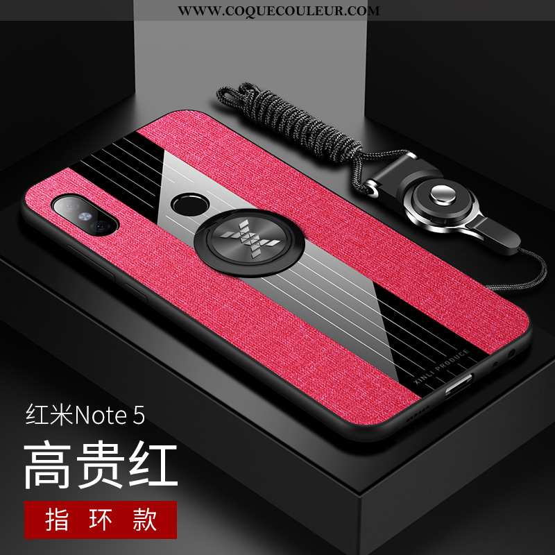 Étui Xiaomi Redmi Note 5 Protection Légère Étui, Coque Xiaomi Redmi Note 5 Verre Ultra Rouge
