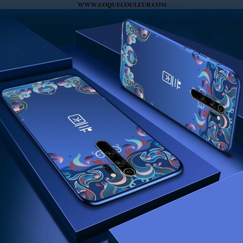 Coque Xiaomi Redmi Note 8 Pro Personnalité Bleu Difficile, Housse Xiaomi Redmi Note 8 Pro Délavé En 