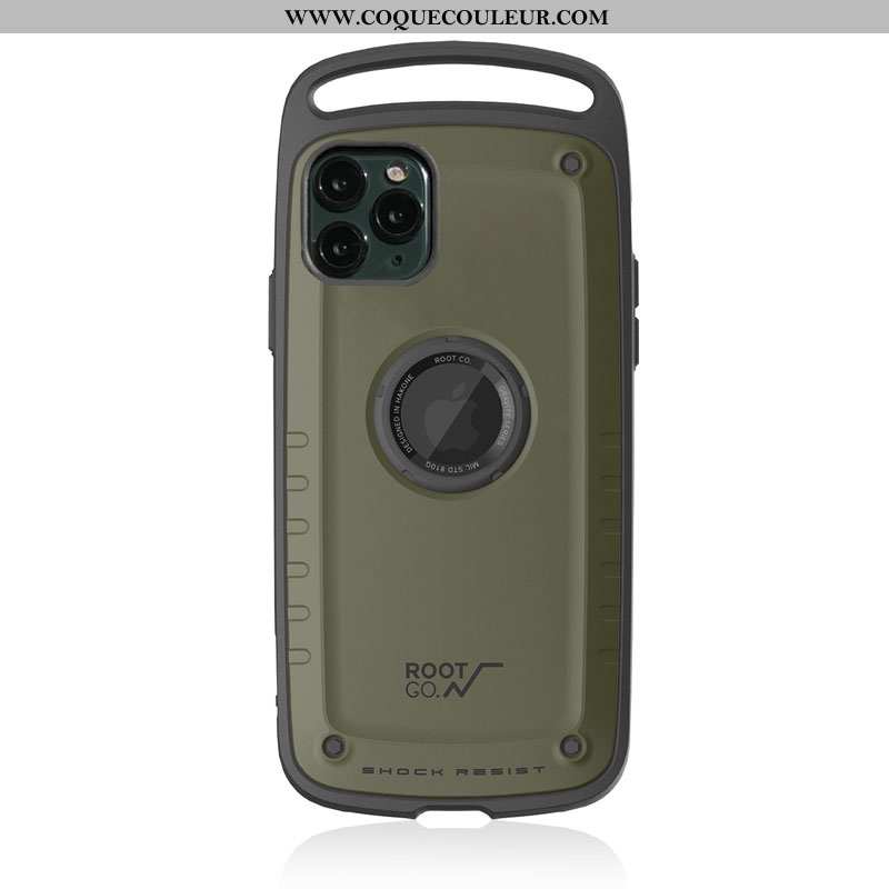 Coque iPhone 11 Pro Silicone Légère Vert, Housse iPhone 11 Pro Délavé En Daim Téléphone Portable Arm
