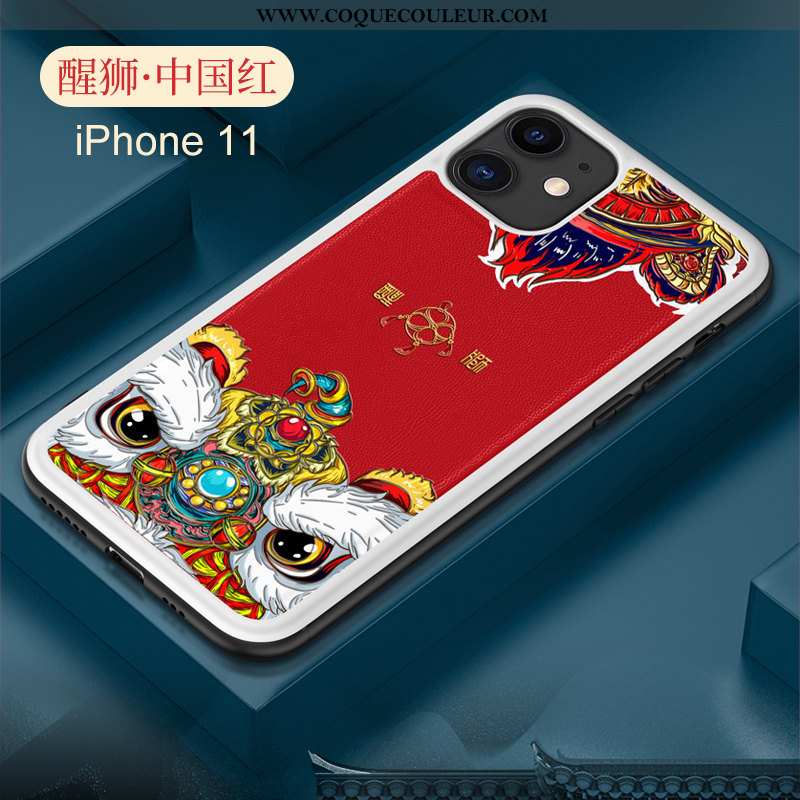 Étui iPhone 11 Silicone Rouge Qualité, Coque iPhone 11 Protection