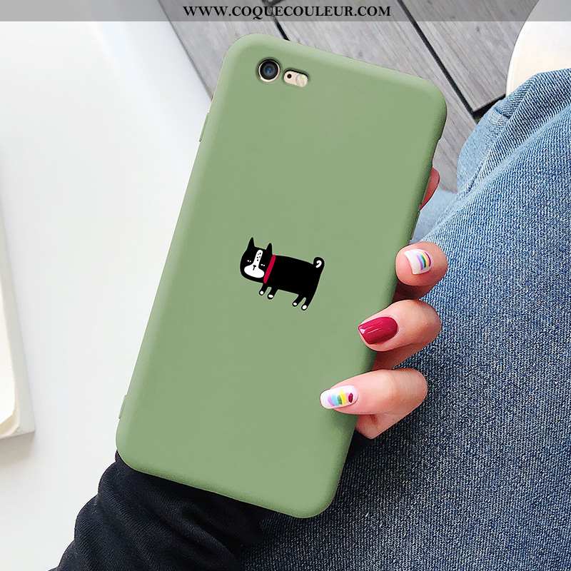 Housse iPhone 8 Silicone Tout Compris Téléphone Portable, Étui iPhone 8 Mode Vert Verte