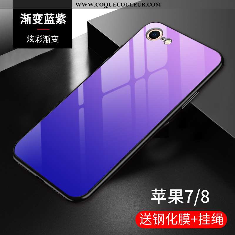 Étui iPhone 8 Silicone Tendance Violet, Coque iPhone 8 Protection Créatif Violet