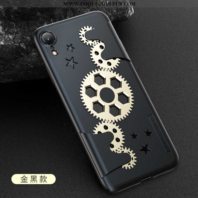 Étui iPhone Xr Protection Créatif Luxe, Coque iPhone Xr Délavé En Daim Téléphone Portable Doré