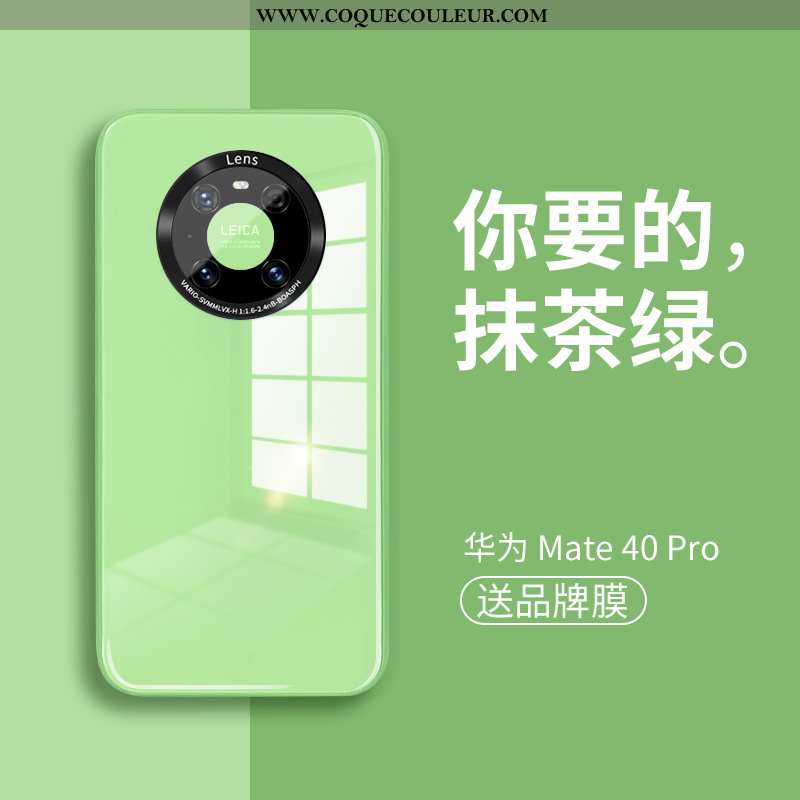 Coque Huawei Mate 40 Pro Ultra Luxe Silicone, Housse Huawei Mate 40 Pro Légère Étui Verte