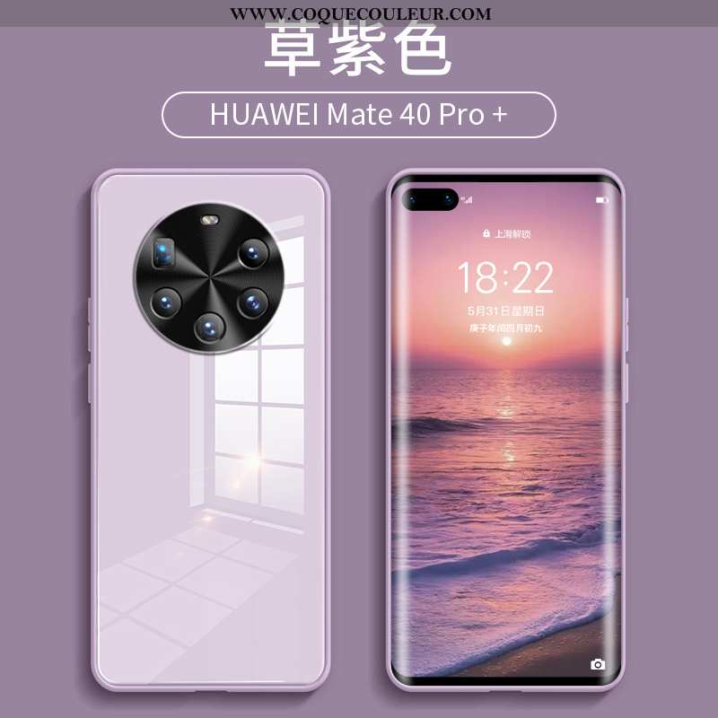Coque Huawei Mate 40 Pro+ Personnalité Étui, Housse Huawei Mate 40 Pro+ Créatif Silicone Bleu