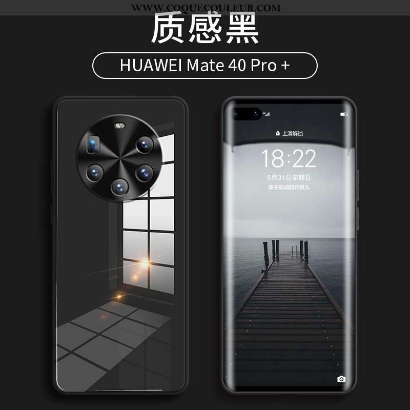 Coque Huawei Mate 40 Pro+ Personnalité Étui, Housse Huawei Mate 40 Pro+ Créatif Silicone Bleu