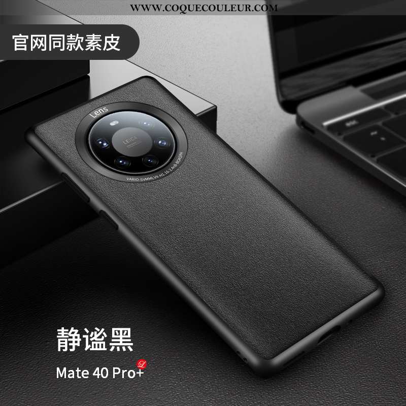 Étui Huawei Mate 40 Pro+ Légère Nouveau Tout Compris, Coque Huawei Mate 40 Pro+ Cuir Luxe Bleu