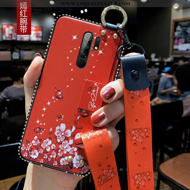 Étui Xiaomi Redmi 9 Ornements Suspendus Téléphone Portable Fluide Doux, Coque Xiaomi Redmi 9 Tendanc