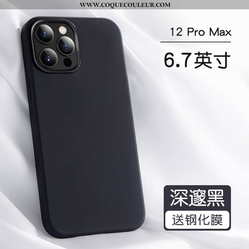 Étui iPhone 12 Pro Max Protection Silicone Tout Compris, Coque iPhone 12 Pro Max Personnalité Incass