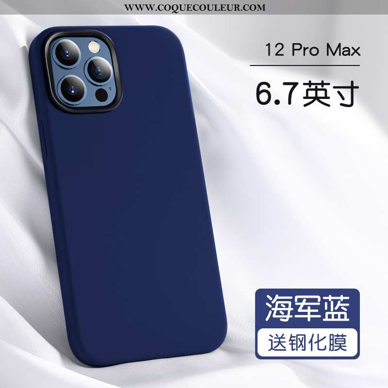 Étui iPhone 12 Pro Max Protection Silicone Tout Compris, Coque iPhone 12 Pro Max Personnalité Incass
