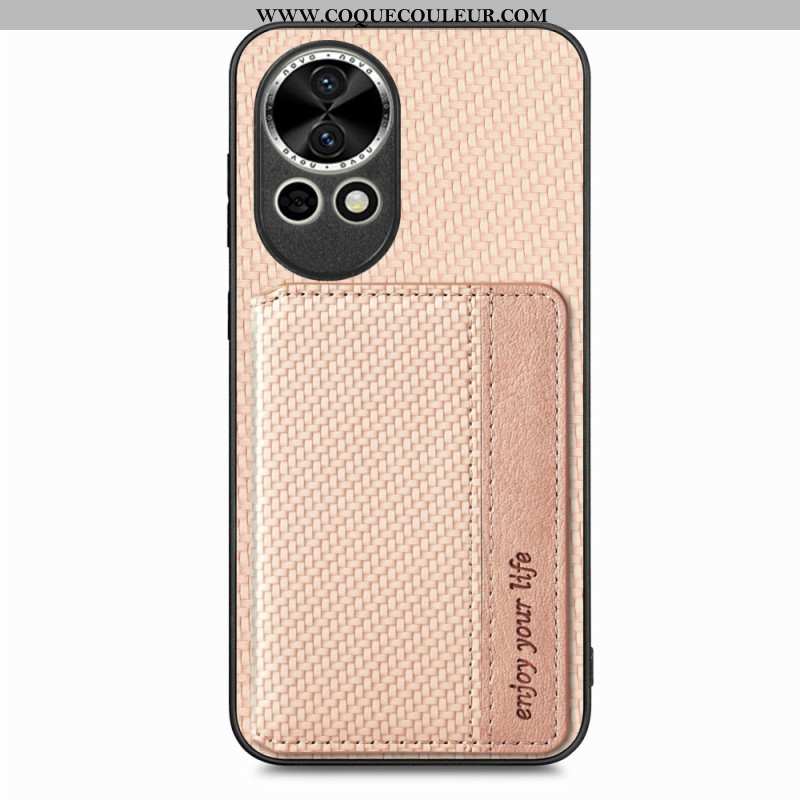 Coque Huawei Nova 13 Fibre Carbone Porte-Cartes