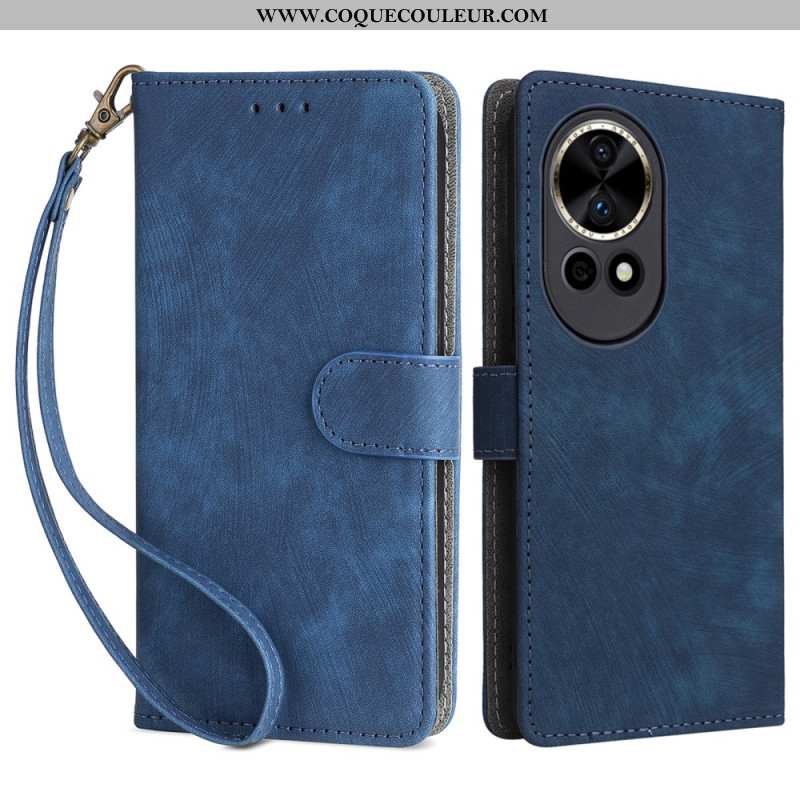 Housse Huawei Nova 13 5G Portefeuille Effet Daim RFID