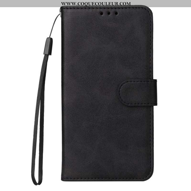 Housse Huawei Nova 13 Pro Effet Cuir à Lanière