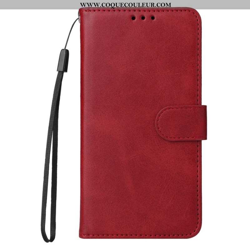 Housse Huawei Nova 13 Pro Effet Cuir à Lanière