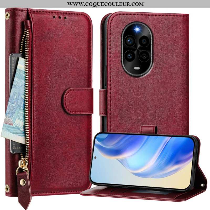 Housse Huawei Nova 13 Pro Portefeuille Zippé