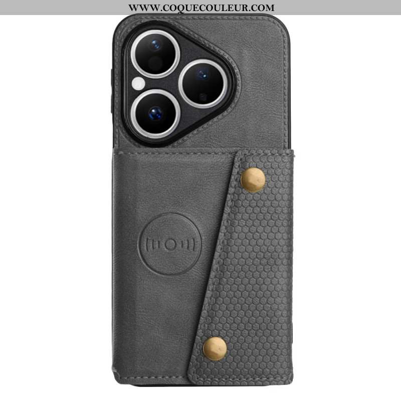 Coque Huawei Pura 80 Effet Cuir Porte-Cartes