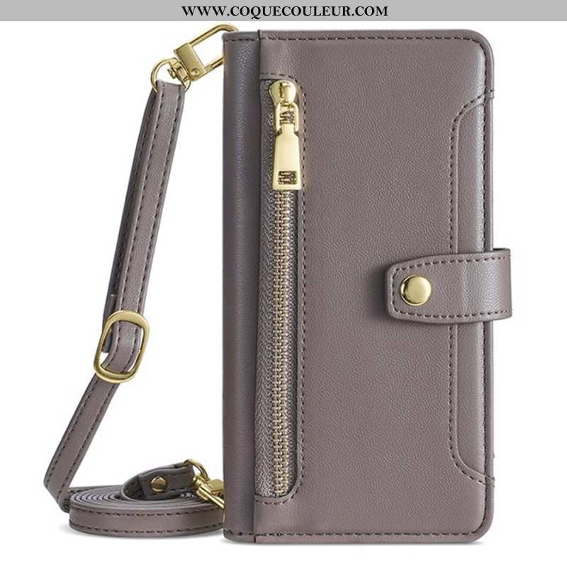 Housse Huawei Pura 80 Portefeuille et 2 Sangles