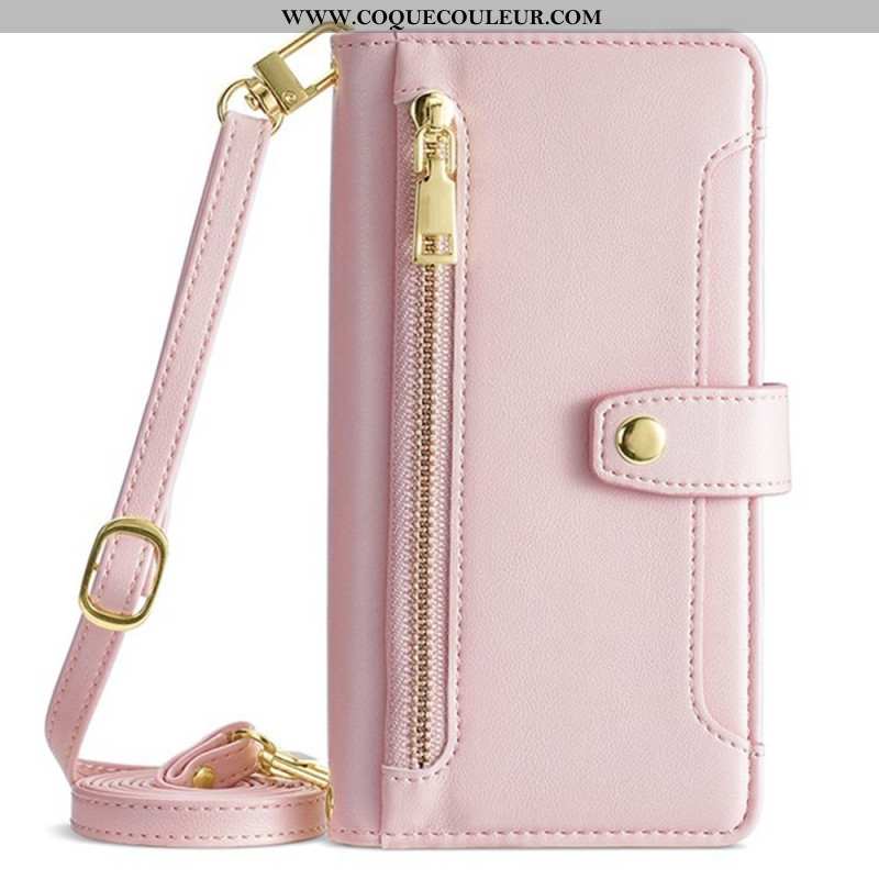 Housse Huawei Pura 80 Portefeuille et 2 Sangles