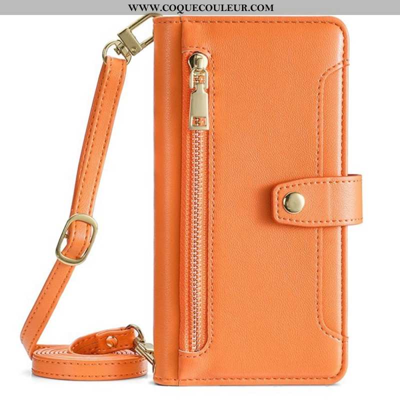 Housse Huawei Pura 80 Portefeuille et 2 Sangles