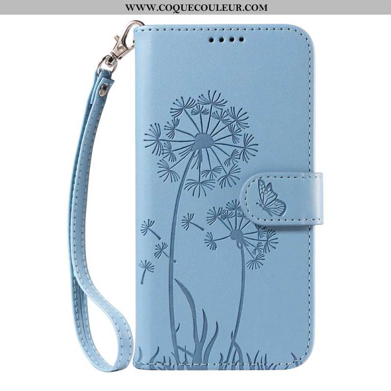 Housse Huawei Pura 80 Pro Motif Pissenlit et Lanière