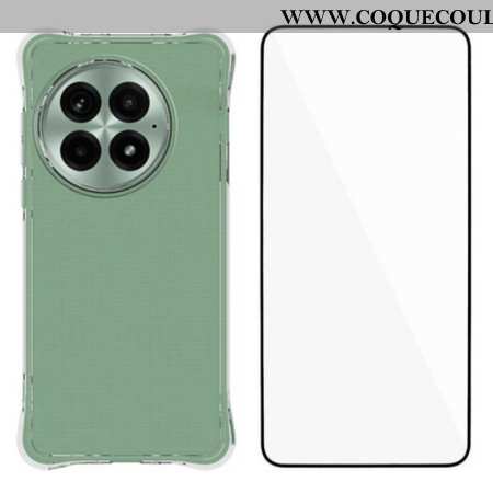 Coque OnePlus 13 Transparente Renforcée avec Protection Écran en Verre Trempé