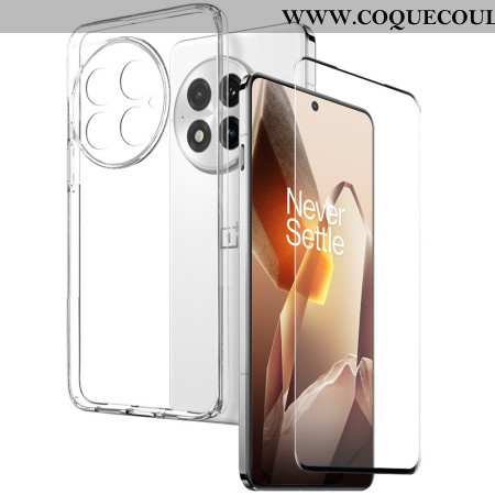 Coque 2-en-1 OnePlus 13 Transparente avec Protecteur Écran en Verre Trempé