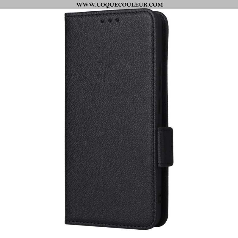 Housse OnePlus 13R Texture Litchi à Lanière