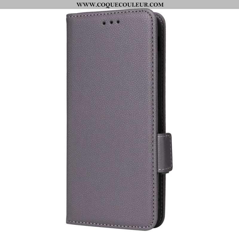 Housse OnePlus 13R Texture Litchi à Lanière