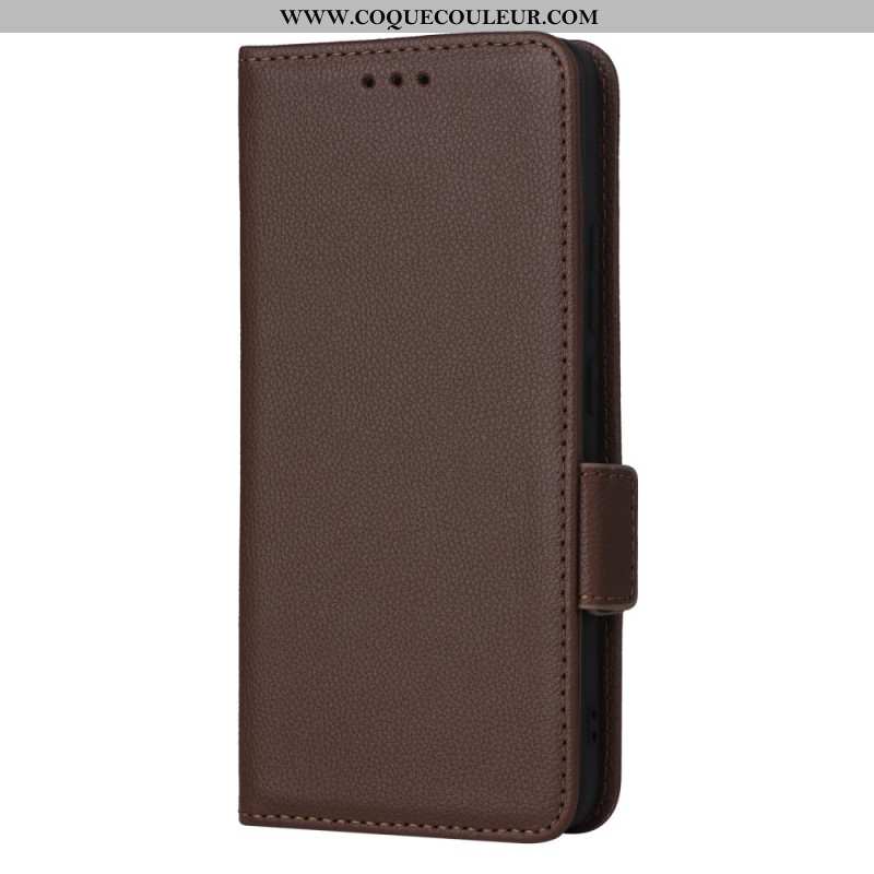 Housse OnePlus 13R Texture Litchi à Lanière