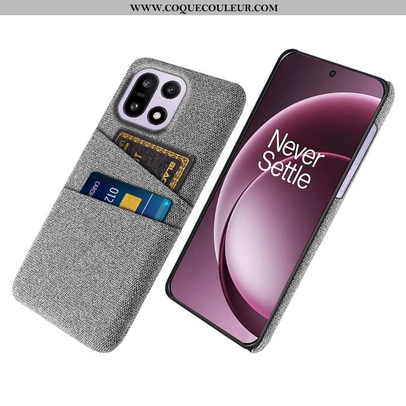 Coque OnePlus 15 Porte-Cartes Tissu