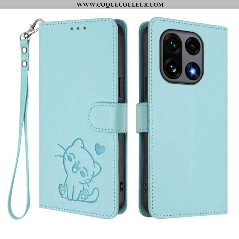 Housse OnePlus 15 Petit Chat à Lanière