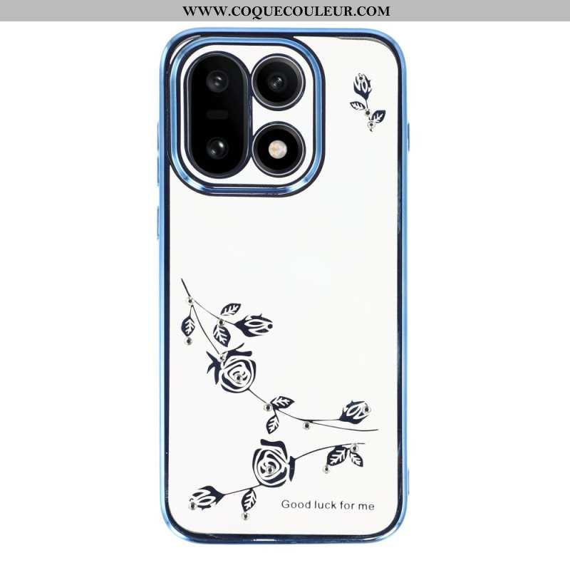 Coque KADEM pour OnePlus 15 Fleurs et Strass KADEM
