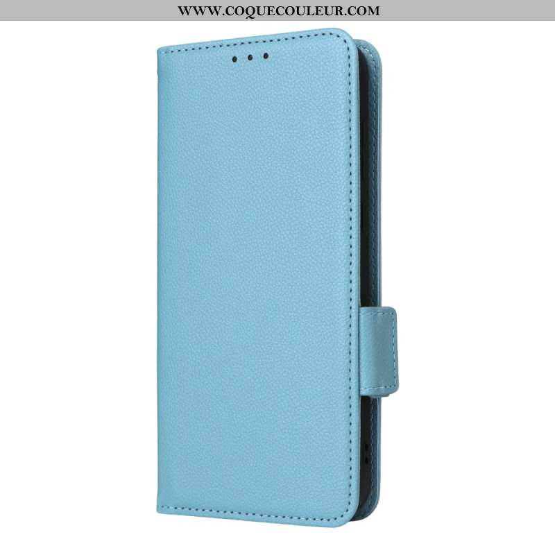 Housse OnePlus 15R Texture Litchi à Lanière