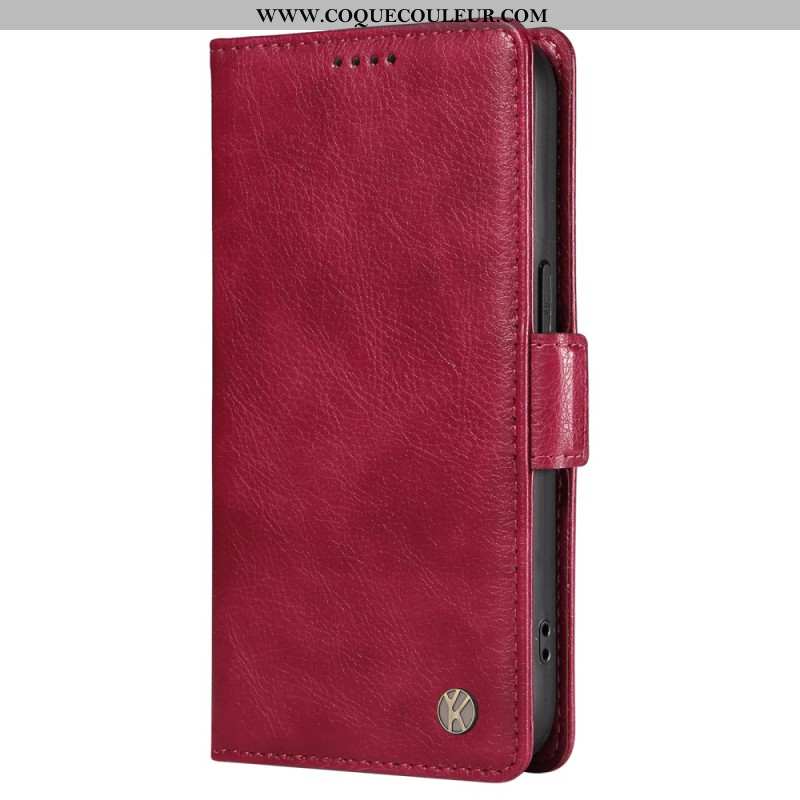 Flip Cover OnePlus Nord 4 Simili Cuir Litchi YIKATU