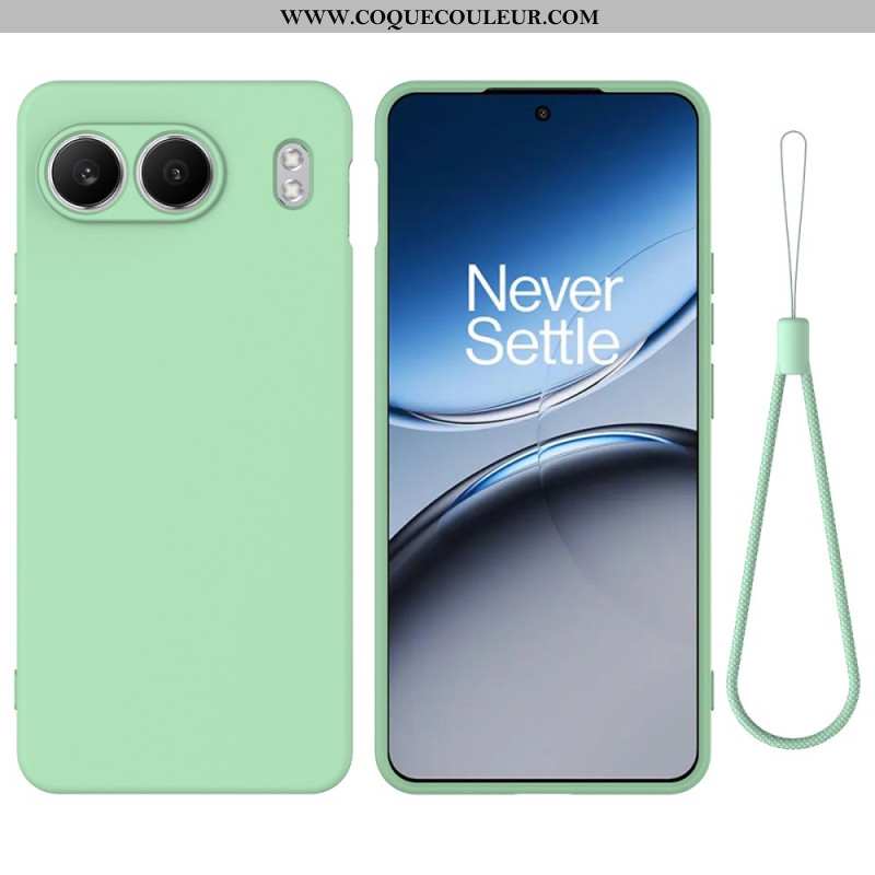 Coque OnePlus Nord 4 Silicone Liquide à Lanière