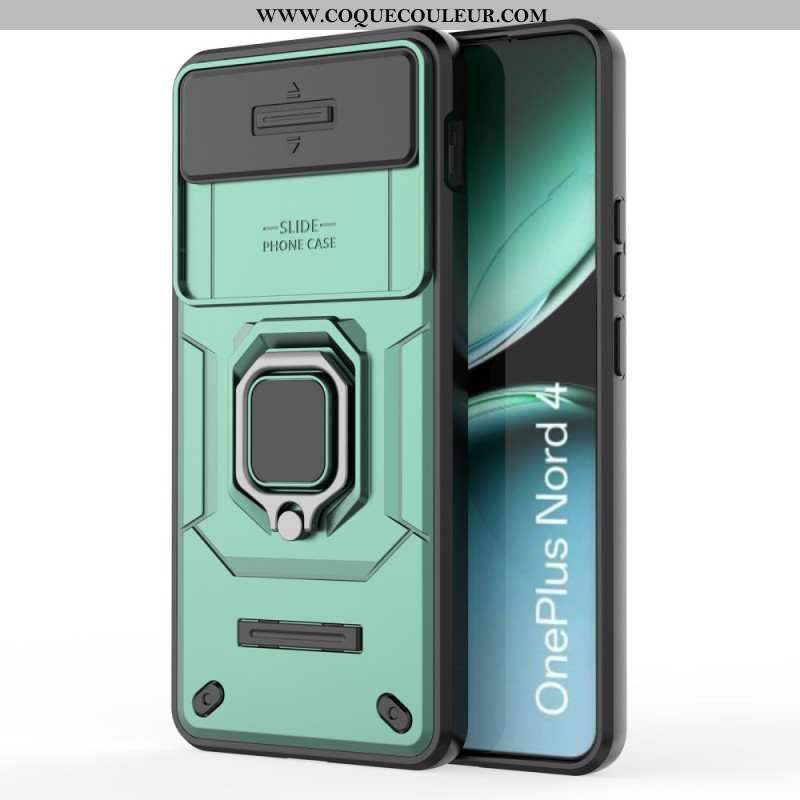 Coque OnePlus Nord 4 Ring Résistante avec Protecteur Objectif