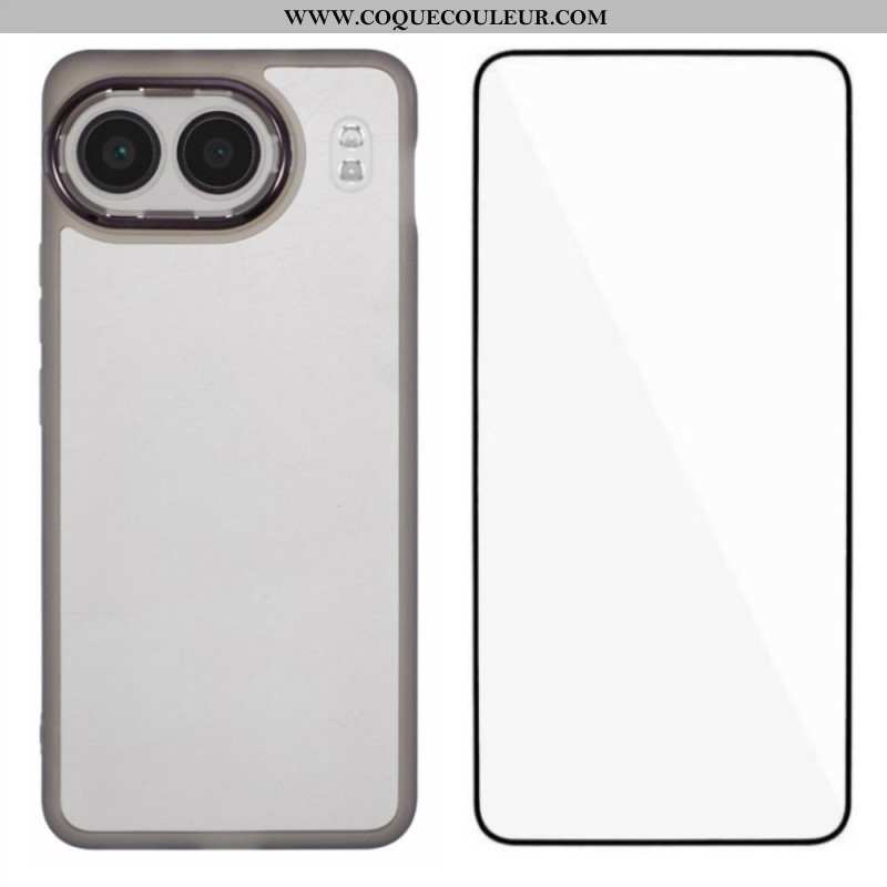 Coque OnePlus Nord 4 Teintée avec Protecteur Écran en Verre Trempé