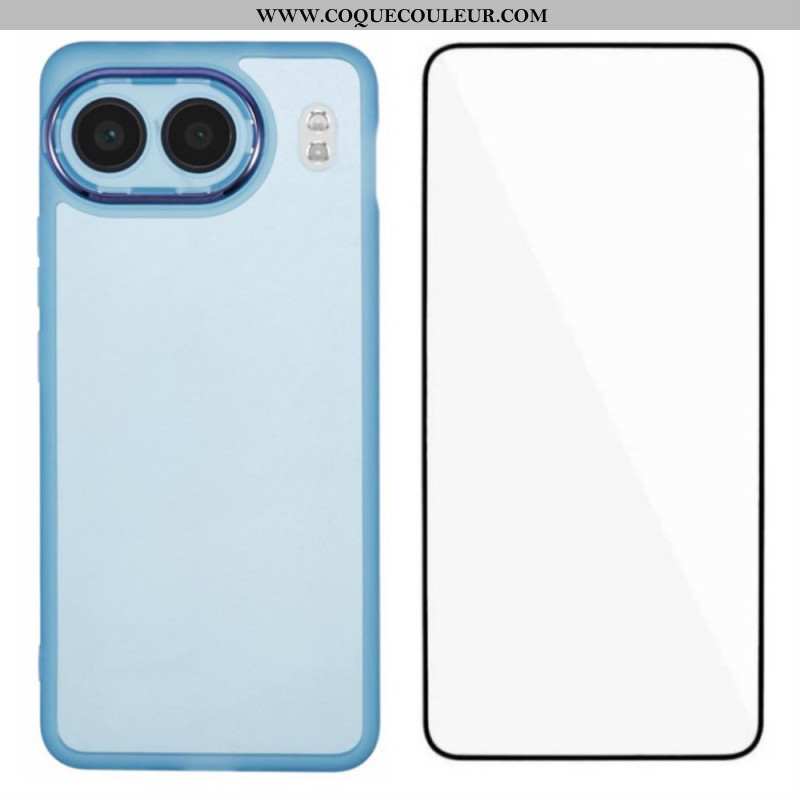 Coque OnePlus Nord 4 Teintée avec Protecteur Écran en Verre Trempé