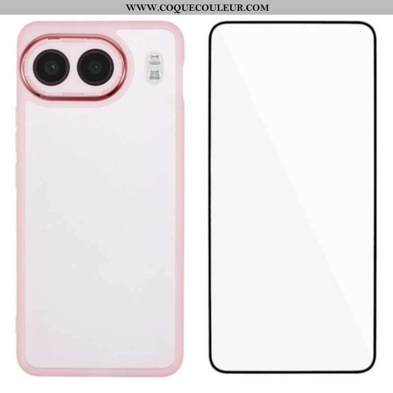 Coque OnePlus Nord 4 Teintée avec Protecteur Écran en Verre Trempé