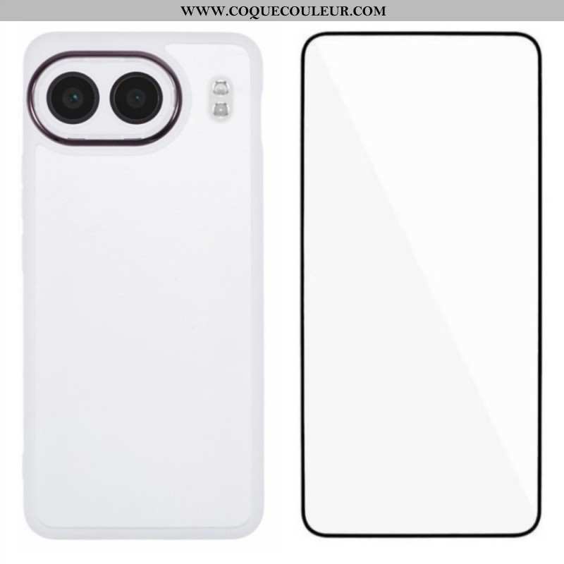 Coque OnePlus Nord 4 Teintée avec Protecteur Écran en Verre Trempé