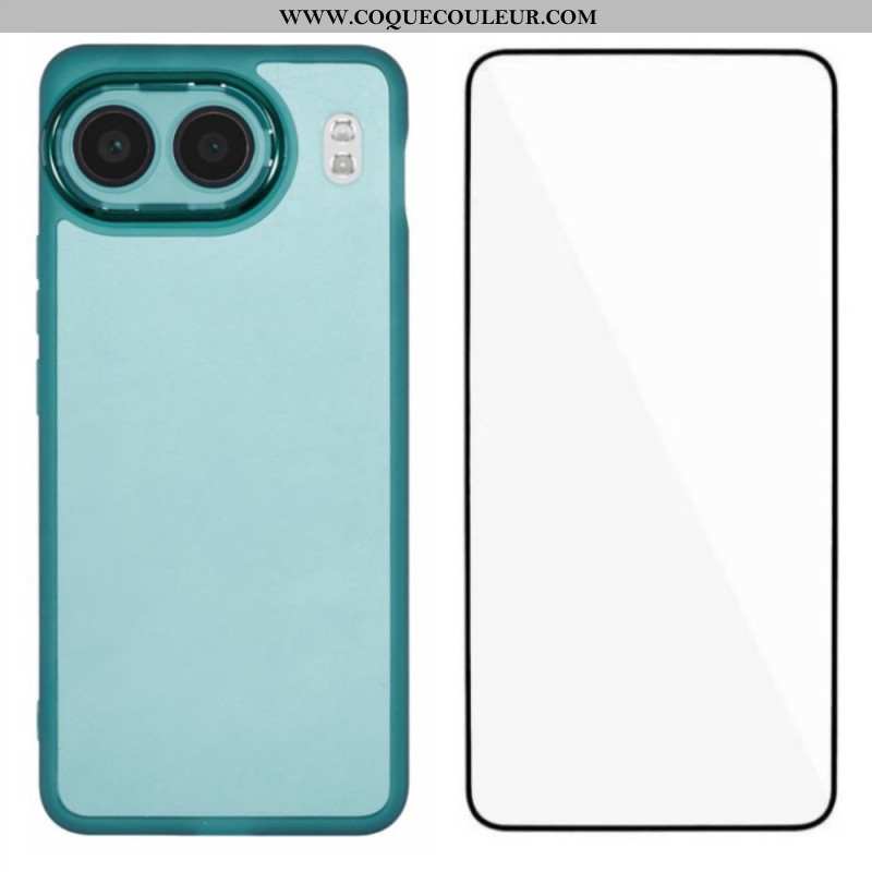 Coque OnePlus Nord 4 Teintée avec Protecteur Écran en Verre Trempé